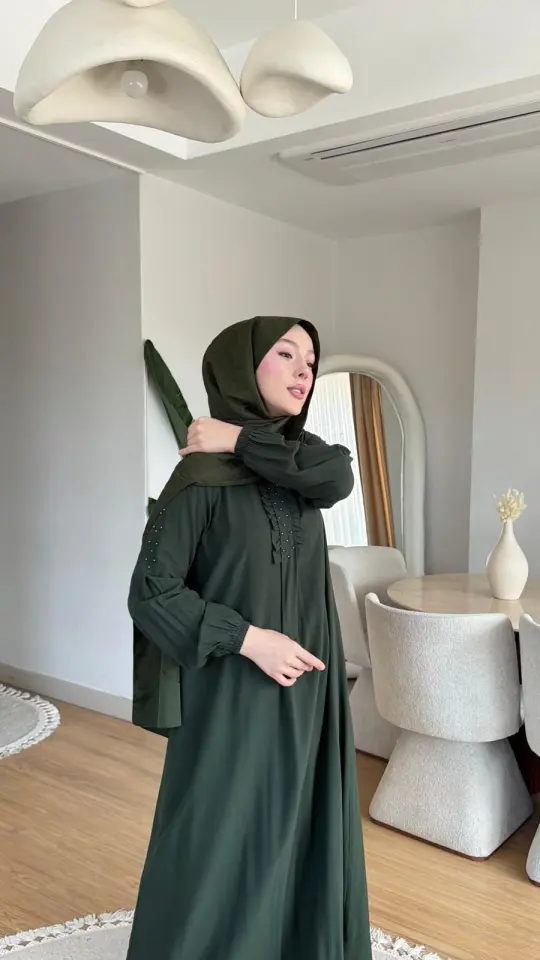 Yeni Sezon Derya Elbise Haki