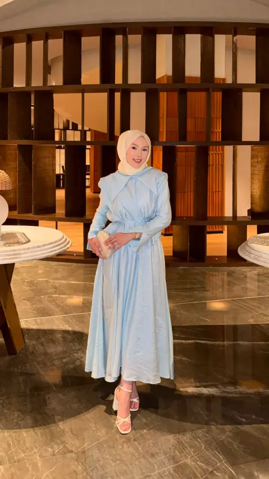 Yeni Sezon Burçin Takım Saten Bebe Mavisi