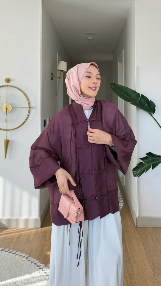 Yeni Sezon Mifa Kimono Ceket Mürdüm