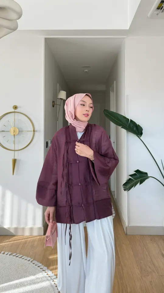 Yeni Sezon Mifa Kimono Ceket Mürdüm