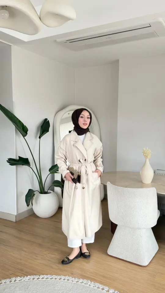Yeni Sezon Serenay Trençkot Bej