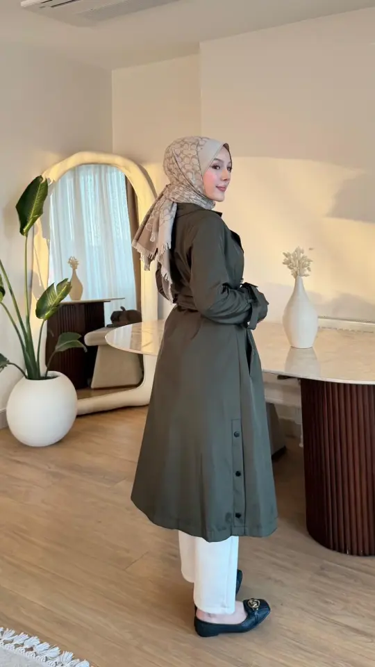 Yeni Sezon Serenay Trençkot Haki